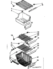 Freezer Interior Parts parts for Kenmore Refrigerator 106.8610764 (1068610764, 106 8610764) from AppliancePartsPros.com