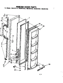Freezer Door Parts parts for Kenmore Refrigerator 106.8610782 (1068610782, 106 8610782) from AppliancePartsPros.com