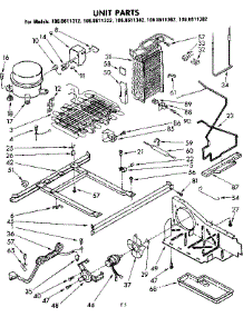 Unit Parts parts for Kenmore Refrigerator 106.8611342 (1068611342, 106 8611342) from AppliancePartsPros.com
