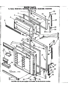 Door Parts parts for Kenmore Refrigerator 106.8612940 (1068612940, 106 8612940) from AppliancePartsPros.com