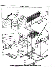 Unit Parts parts for Kenmore Refrigerator 106.8612940 (1068612940, 106 8612940) from AppliancePartsPros.com