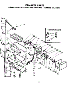 Icemaker Parts parts for Kenmore Refrigerator 106.8612940 (1068612940, 106 8612940) from AppliancePartsPros.com