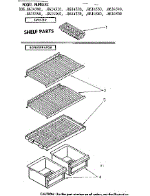 Shelf Parts parts for Kenmore Refrigerator 106.8614320 (1068614320, 106 8614320) from AppliancePartsPros.com