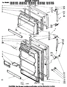 Door Parts parts for Kenmore Refrigerator 106.8614660 (1068614660, 106 8614660) from AppliancePartsPros.com