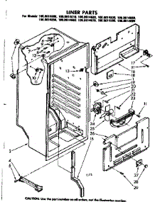 Liner Parts parts for Kenmore Refrigerator 106.8614690 (1068614690, 106 8614690) from AppliancePartsPros.com