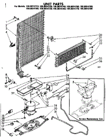 Unit Parts parts for Kenmore Refrigerator 106.8614790 (1068614790, 106 8614790) from AppliancePartsPros.com