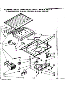 Compartment Separator & Control Parts parts for Kenmore Refrigerator 106.8614810 (1068614810, 106 8614810) from AppliancePartsPros.com