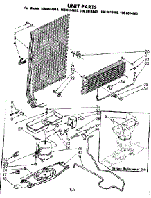 Unit Parts parts for Kenmore Refrigerator 106.8614810 (1068614810, 106 8614810) from AppliancePartsPros.com