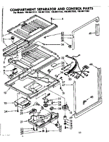 Compartment Separator & Control Parts parts for Kenmore Refrigerator 106.8617222 (1068617222, 106 8617222) from AppliancePartsPros.com