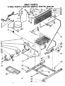 Unit Parts parts for Kenmore Refrigerator 106.8617222 (1068617222, 106 8617222) from AppliancePartsPros.com