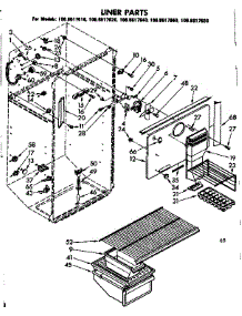 Liner Parts parts for Kenmore Refrigerator 106.8617620 (1068617620, 106 8617620) from AppliancePartsPros.com