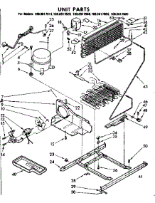 Unit Parts parts for Kenmore Refrigerator 106.8617620 (1068617620, 106 8617620) from AppliancePartsPros.com