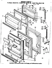 Door Parts parts for Kenmore Refrigerator 106.8617720 (1068617720, 106 8617720) from AppliancePartsPros.com