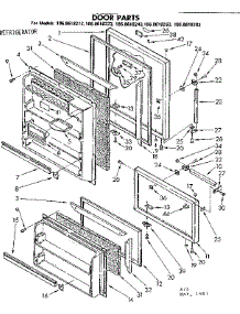 Door Parts parts for Kenmore Refrigerator 106.8618213 (1068618213, 106 8618213) from AppliancePartsPros.com
