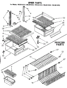 Liner Parts parts for Kenmore Refrigerator 106.8618213 (1068618213, 106 8618213) from AppliancePartsPros.com