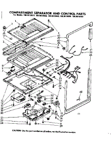 Compartment Separator & Control Parts parts for Kenmore Refrigerator 106.8618480 (1068618480, 106 8618480) from AppliancePartsPros.com