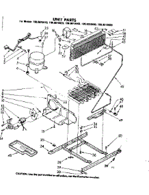Unit Parts parts for Kenmore Refrigerator 106.8618480 (1068618480, 106 8618480) from AppliancePartsPros.com