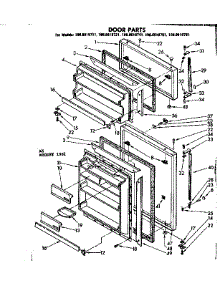 Door Parts parts for Kenmore Refrigerator 106.8618721 (1068618721, 106 8618721) from AppliancePartsPros.com