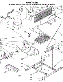 Unit Parts parts for Kenmore Refrigerator 106.8618722 (1068618722, 106 8618722) from AppliancePartsPros.com