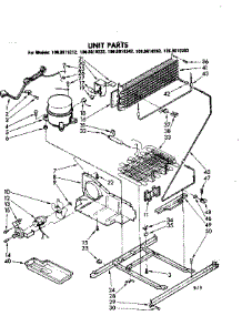 Unit Parts parts for Kenmore Refrigerator 106.8619282 (1068619282, 106 8619282) from AppliancePartsPros.com