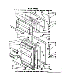 Door Parts parts for Kenmore Refrigerator 106.8619282 (1068619282, 106 8619282) from AppliancePartsPros.com