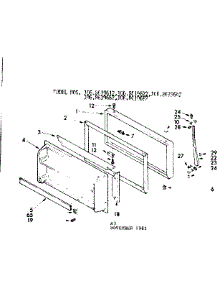 Freezer Door Parts parts for Kenmore Refrigerator 106.8619612 (1068619612, 106 8619612) from AppliancePartsPros.com