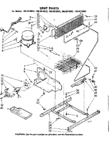 Unit Parts parts for Kenmore Refrigerator 106.8619612 (1068619612, 106 8619612) from AppliancePartsPros.com