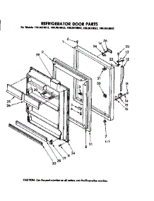 Door Parts parts for Kenmore Refrigerator 106.8619642 (1068619642, 106 8619642) from AppliancePartsPros.com