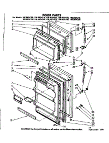 Door Parts parts for Kenmore Refrigerator 106.8624390 (1068624390, 106 8624390) from AppliancePartsPros.com