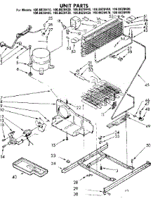 Unit Parts parts for Kenmore Refrigerator 106.8628430 (1068628430, 106 8628430) from AppliancePartsPros.com