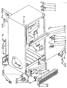 Cabinet Parts parts for Kenmore Refrigerator 106.8630512 (1068630512, 106 8630512) from AppliancePartsPros.com