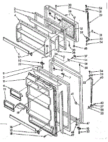 Door Parts parts for Kenmore Refrigerator 106.8630512 (1068630512, 106 8630512) from AppliancePartsPros.com