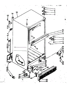 Cabinet Parts parts for Kenmore Refrigerator 106.8630534 (1068630534, 106 8630534) from AppliancePartsPros.com