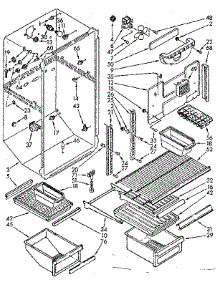 Liner Parts parts for Kenmore Refrigerator 106.8630642 (1068630642, 106 8630642) from AppliancePartsPros.com
