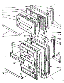 Door Parts parts for Kenmore Refrigerator 106.8630684 (1068630684, 106 8630684) from AppliancePartsPros.com