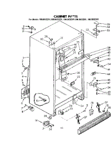Cabinet Parts parts for Kenmore Refrigerator 106.8632261 (1068632261, 106 8632261) from AppliancePartsPros.com