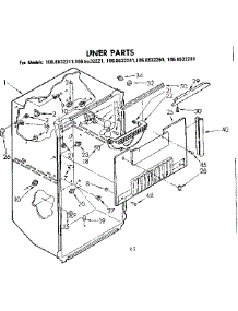 Liner Parts parts for Kenmore Refrigerator 106.8632261 (1068632261, 106 8632261) from AppliancePartsPros.com