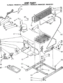 Unit Parts parts for Kenmore Refrigerator 106.8632261 (1068632261, 106 8632261) from AppliancePartsPros.com
