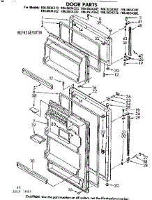 Door Parts parts for Kenmore Refrigerator 106.8634382 (1068634382, 106 8634382) from AppliancePartsPros.com