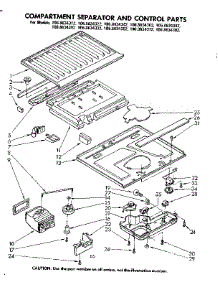 Compartment Separator & Control Parts parts for Kenmore Refrigerator 106.8634382 (1068634382, 106 8634382) from AppliancePartsPros.com