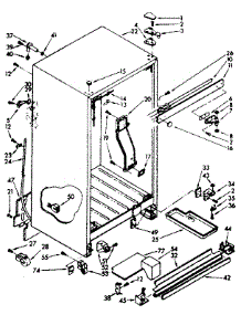 Cabinet Parts parts for Kenmore Refrigerator 106.8637710 (1068637710, 106 8637710) from AppliancePartsPros.com