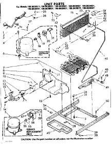 Unit Parts parts for Kenmore Refrigerator 106.8638521 (1068638521, 106 8638521) from AppliancePartsPros.com