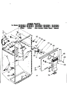 Liner Parts parts for Kenmore Refrigerator 106.8638551 (1068638551, 106 8638551) from AppliancePartsPros.com