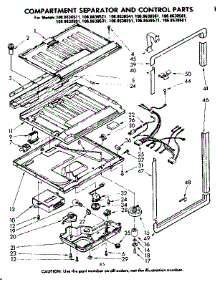 Compartment Separator & Control Parts parts for Kenmore Refrigerator 106.8638551 (1068638551, 106 8638551) from AppliancePartsPros.com