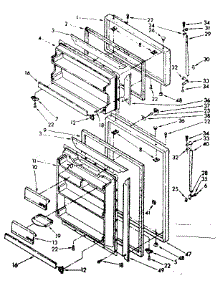 Door Parts parts for Kenmore Refrigerator 106.8638593 (1068638593, 106 8638593) from AppliancePartsPros.com