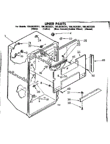 Liner Parts parts for Kenmore Refrigerator 106.8639361 (1068639361, 106 8639361) from AppliancePartsPros.com