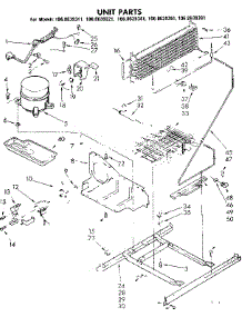 Unit Parts parts for Kenmore Refrigerator 106.8639361 (1068639361, 106 8639361) from AppliancePartsPros.com