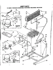 Unit Parts parts for Kenmore Refrigerator 106.8639610 (1068639610, 106 8639610) from AppliancePartsPros.com