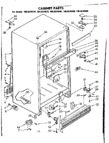 Cabinet Parts parts for Kenmore Refrigerator 106.8639610 (1068639610, 106 8639610) from AppliancePartsPros.com