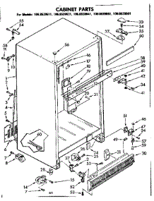 Cabinet Parts parts for Kenmore Refrigerator 106.8639641 (1068639641, 106 8639641) from AppliancePartsPros.com